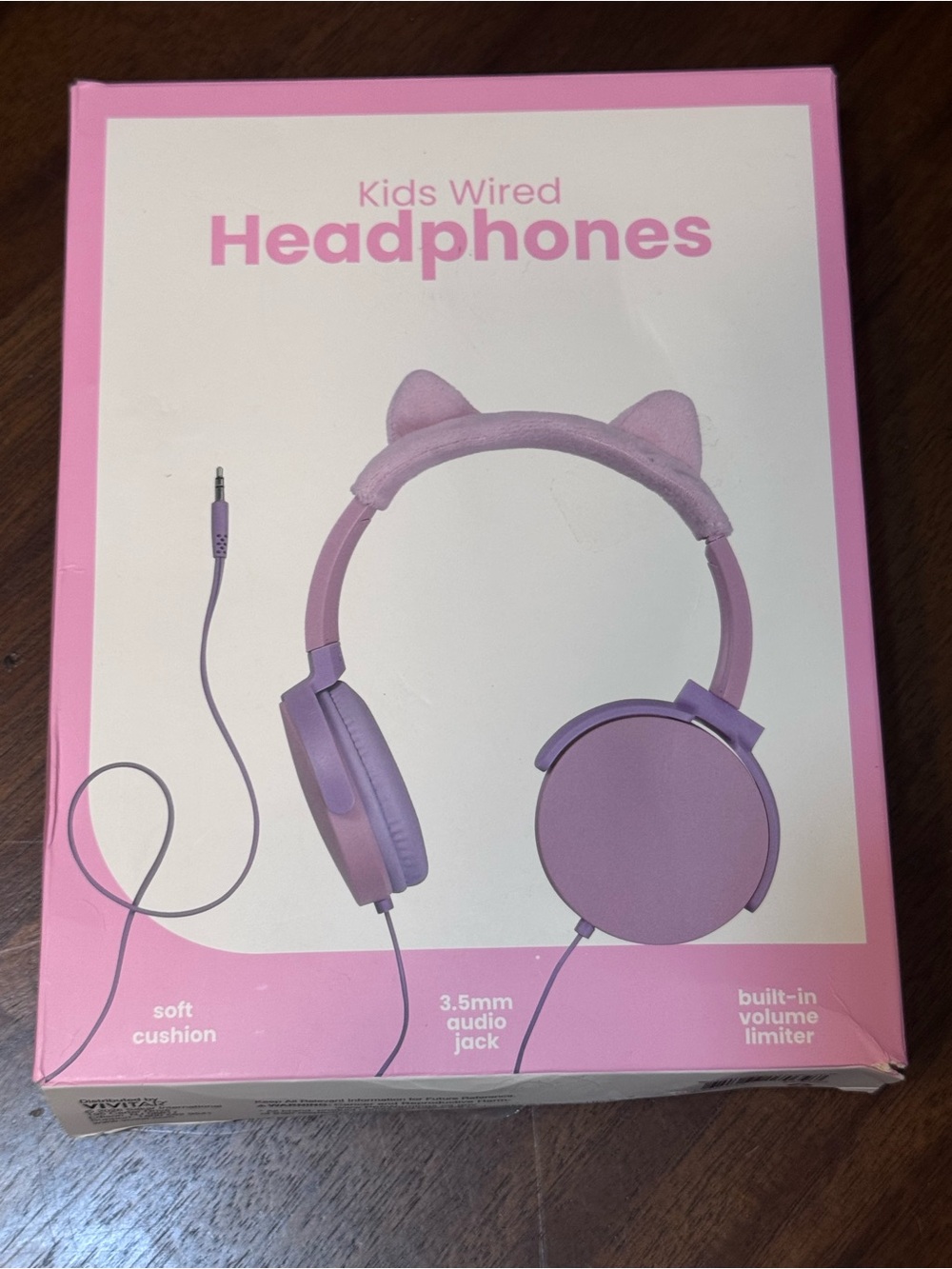 Vivitar - Kids Wired Headphones - Pink - With Cat ears - 3.5mm Jack -0226